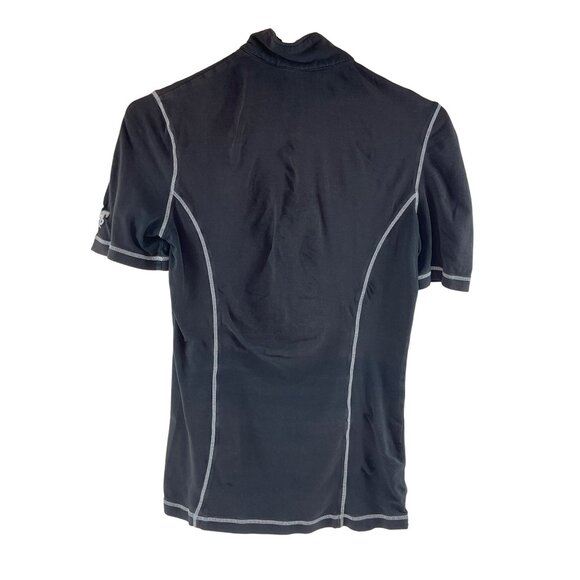 Goode Rider XS Black Short Sleeve Zip-Up Riding Shirt Cotton/Spandex Blend 84h - Picture 2 of 5